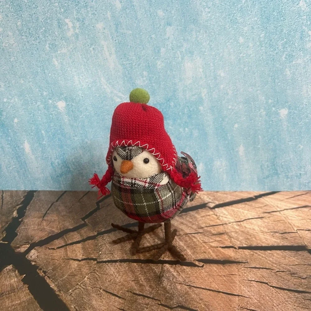 Target Holiday Featherly‎ Friends Flanel With Knit Hat